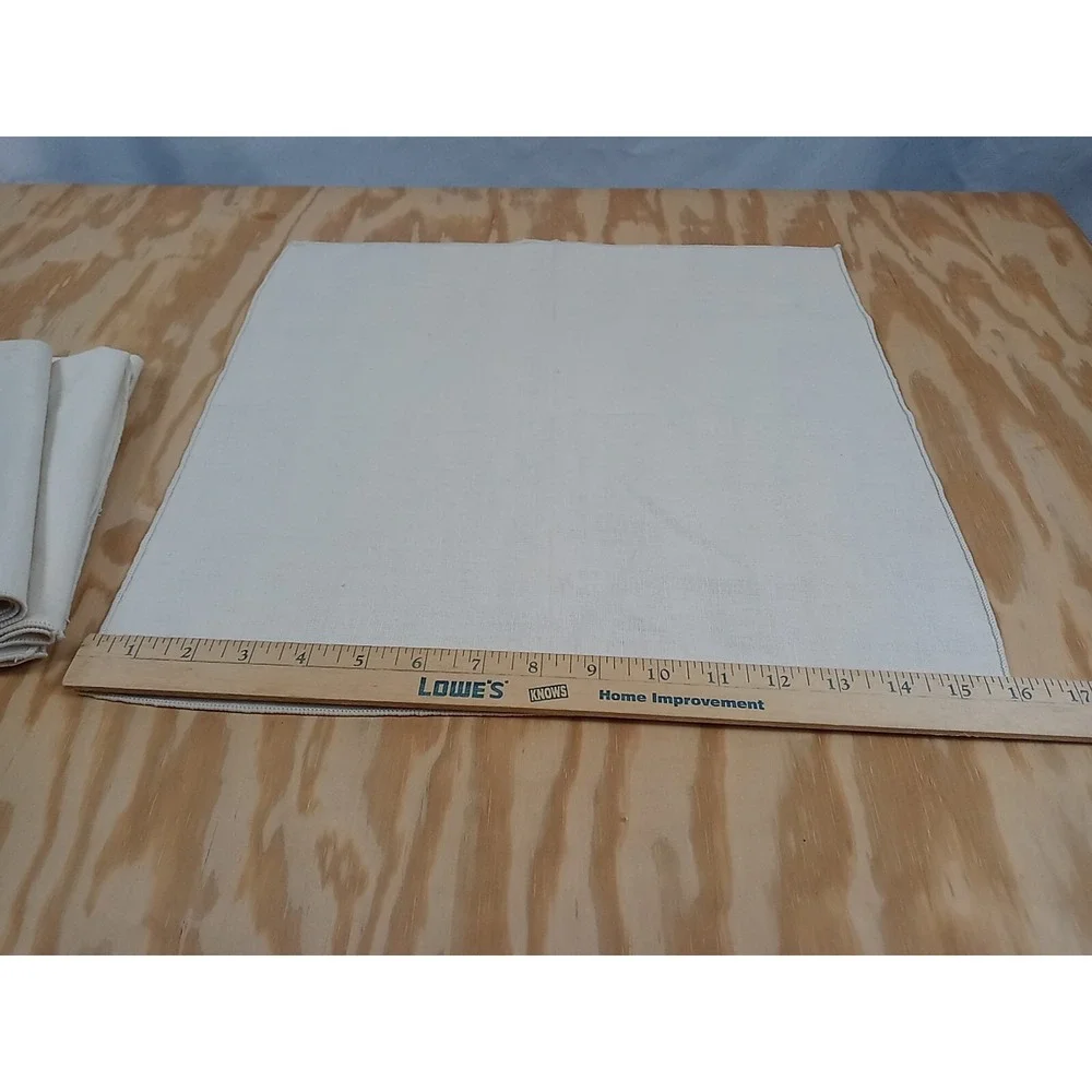 Lot Of 4 Vintage White Cloth Napkins Off White Beige Table Decor Dinner‎ Napkins